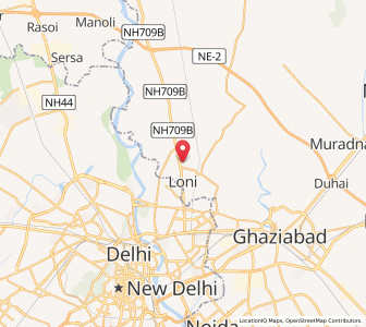 Map of Loni, Uttar Pradesh