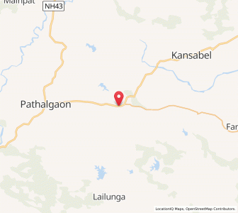 Map of Lorage, Chhattisgarh