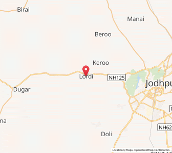 Map of Lorri, Rajasthan