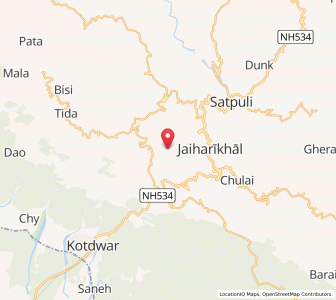 Map of Loshan, Uttarakhand