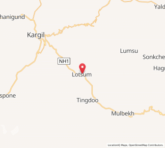 Map of Lotsun, Kashmir