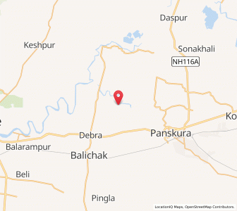 Map of Lowada, West Bengal