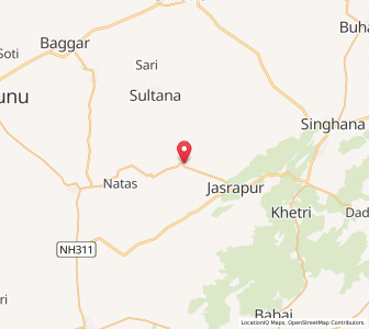 Map of Loyal, Rajasthan