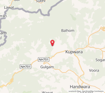 Map of Ludarwan, Kashmir