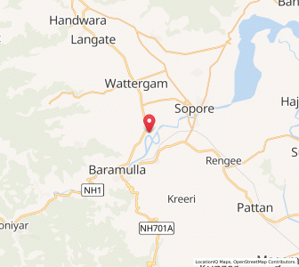 Map of Ludur, Kashmir