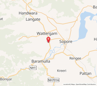 Map of Lugirwalpur, Kashmir