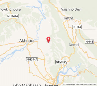 Map of Luhakhi, Kashmir