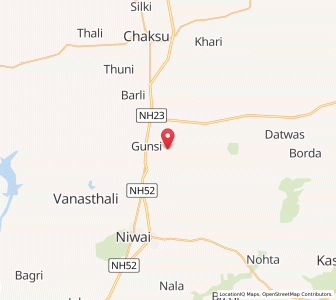 Map of Luhara, Rajasthan
