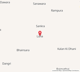 Map of Luna, Rajasthan