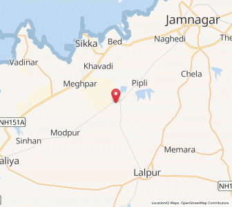 Map of Lus, Gujarat