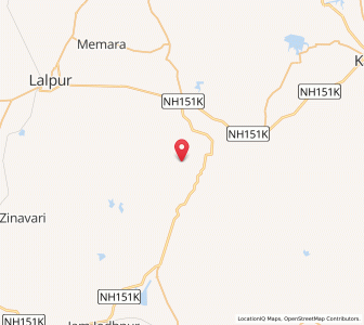 Map of Luwarsal, Gujarat