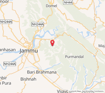 Map of Maali, Kashmir