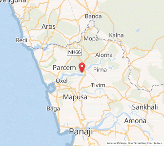 Map of Macasana, Goa