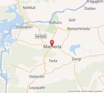 Map of Macherla, Andhra Pradesh