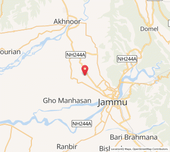 Map of Machhlian, Kashmir