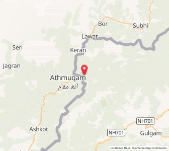 Map of Machikmari, Kashmir