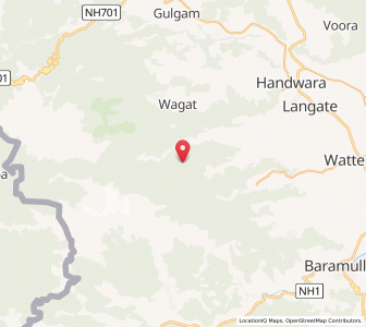 Map of Mad Baihk, Kashmir