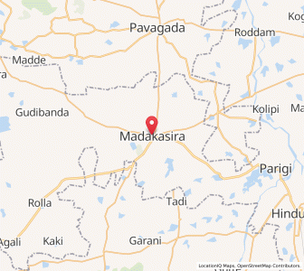 Map of Madakasira, Andhra Pradesh