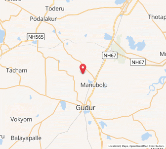 Map of Madamanuru, Andhra Pradesh