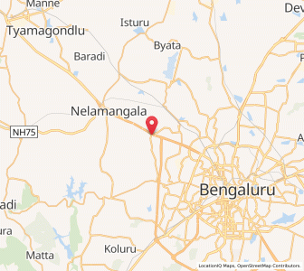 Map of Madanayakahalli, Karnataka