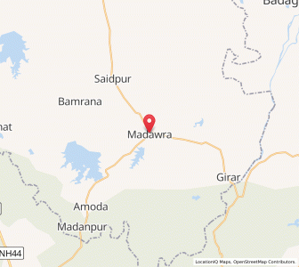 Map of Madaora, Uttar Pradesh