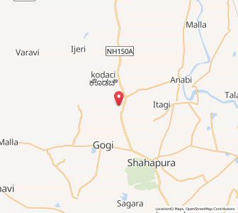 Map of Madarki, Karnataka
