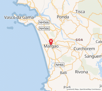 Map of Madgaon, Goa