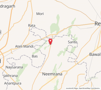 Map of Madhan, Rajasthan