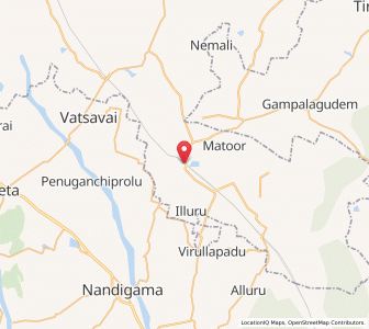 Map of Madhira, Andhra Pradesh