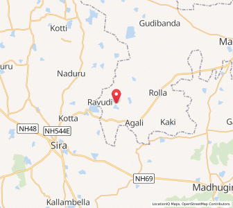 Map of Madhudi, Andhra Pradesh
