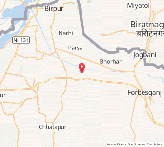 Map of Madhura, Bihar