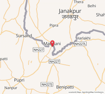 Map of Madhwapur, Bihar