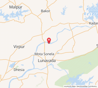 Map of Madhwas, Gujarat