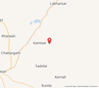 Map of Madiali, Rajasthan