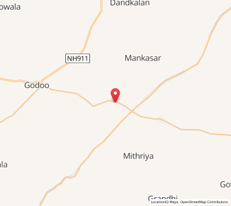 Map of Madiath, Rajasthan
