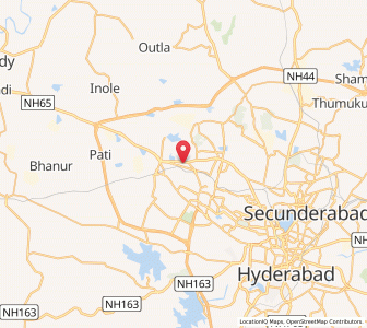 Map of Madinagud, Andhra Pradesh