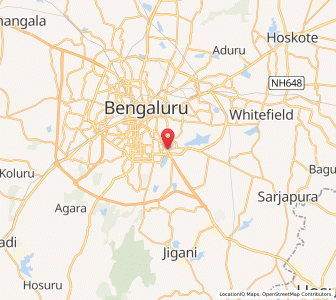 Map of Madivala Market, Karnataka