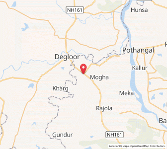 Map of Madnur, Andhra Pradesh