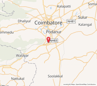 Map of Madukkarai, Tamil Nadu