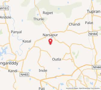 Map of Madur, Andhra Pradesh