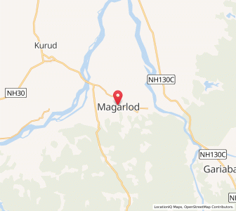 Map of Magarlor, Chhattisgarh