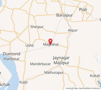 Map of Magra Hat, West Bengal