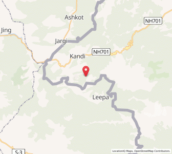 Map of Magri Gali, Kashmir