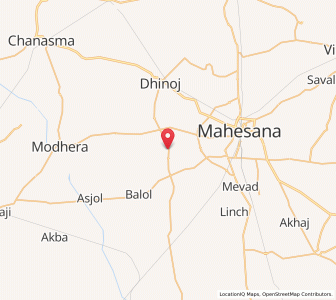 Map of Maguna, Gujarat