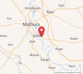 Map of Mahaban, Uttar Pradesh