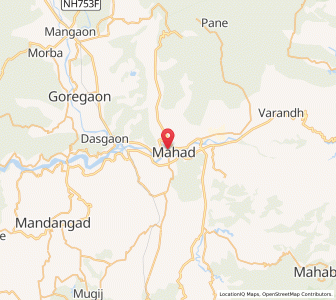 Map of Mahad, Maharashtra
