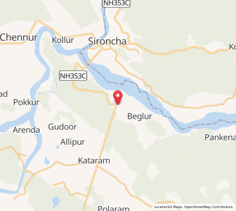 Map of Mahadeopur, Andhra Pradesh