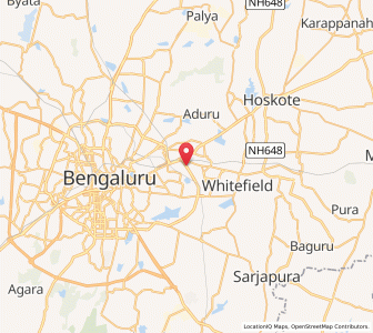 Map of Mahadevapura, Karnataka