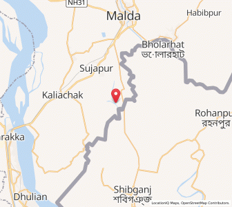 Map of Mahadipur, West Bengal
