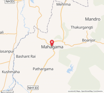 Map of Mahagama, Jharkhand